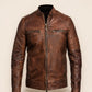 The Ironclad Vintage Distressed Leather Moto Jacket