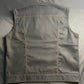 Bold & Customizable Orange Stitched Leather Vest