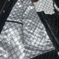 Custom White & Black Gucci-Inspired All-Leather Motorcycle Vest | Premium Biker Vest