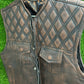 Tan Men's Motorcycle Leather Vest (Limited Edition)
