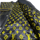 Luxury LV Quilted Biker Vest with Genuine Crocodile Leather Trim – Premium Motorcycle Jacket
