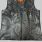 HOT LEATHERS LADIES LEATHER VEST V-NECK