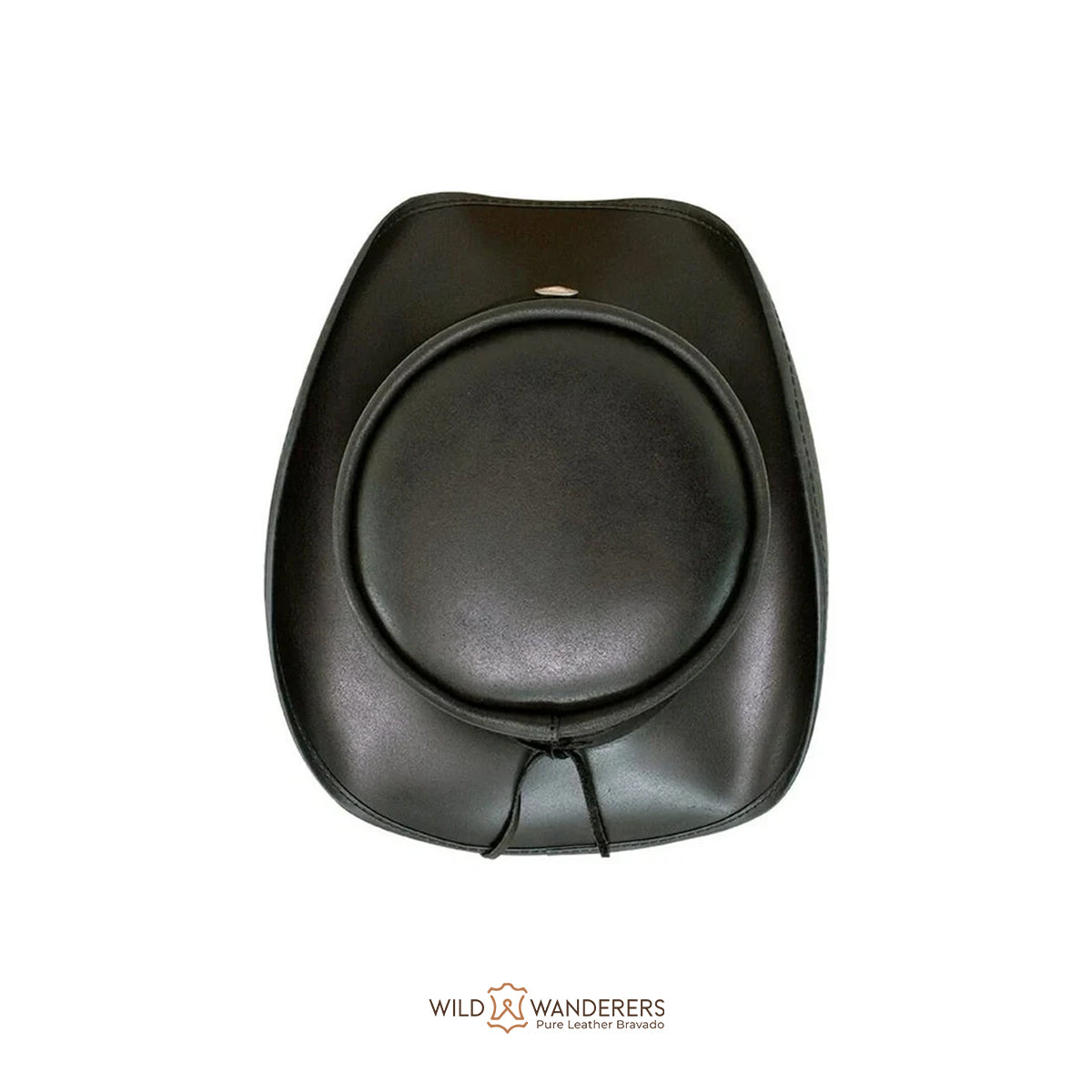 Smokey Shaded Leather Top Hat