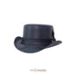 Stroker Steampunk Leather Top Hat