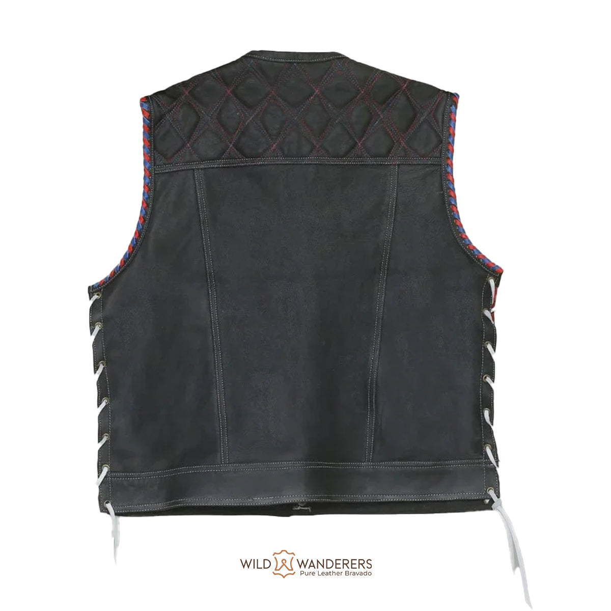 Captain Men's Club Style Leather Vest - Limited Edition