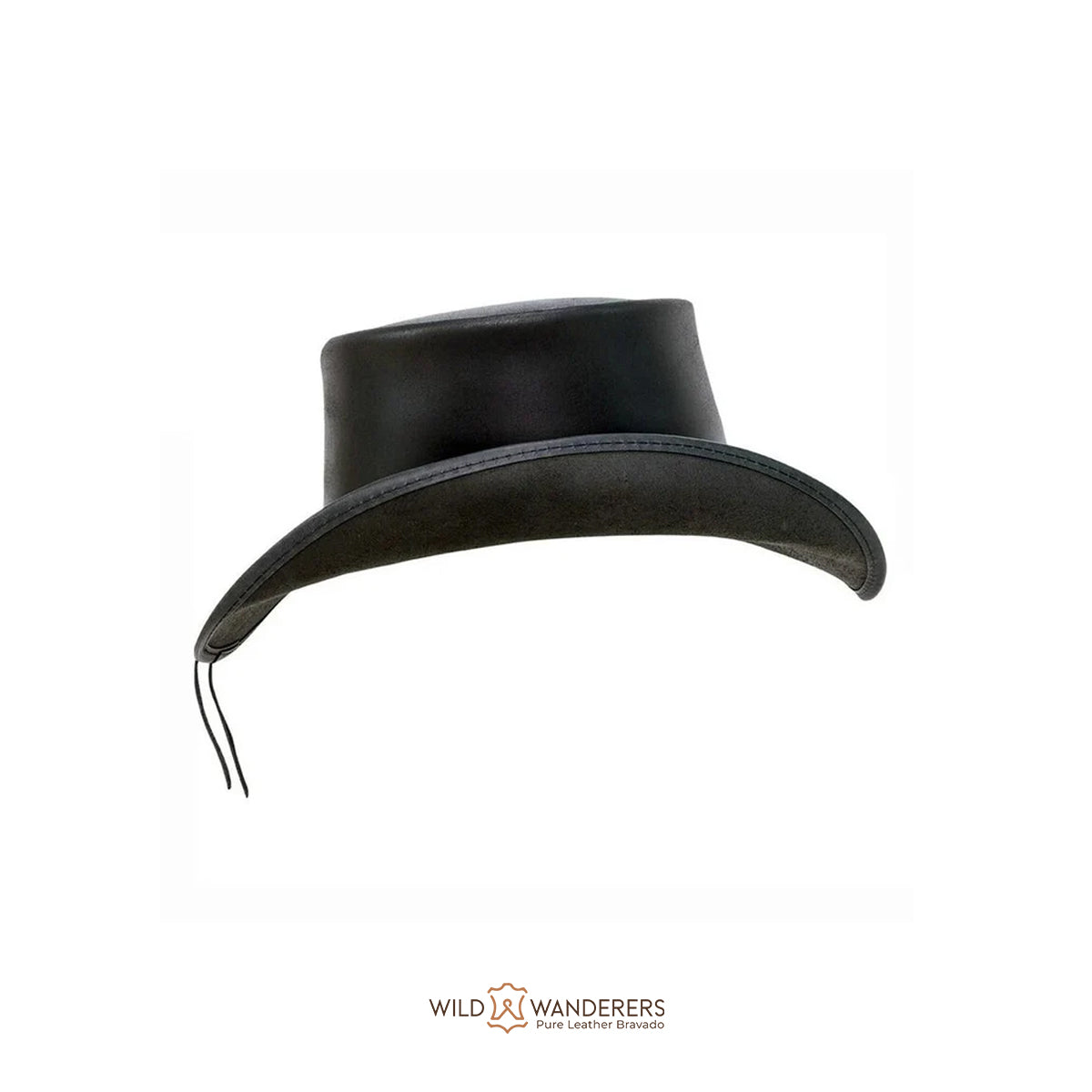 Smokey Shaded Leather Top Hat