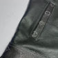 Black Leather Vest with Grey LV Pattern- Premium Quality