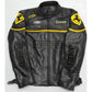 WW Ferrari Racing Black F1 Streetwear Leather Biker Jacket