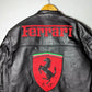 WW Ferrari Michael Schumacher Racing Jacket 100% Genuine Leather F1 Moto Streetwear (2009 Edition)