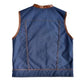Leather Vest Men's Leather/Denim Vest Denim Vest Blue Vest Hand made Biker Wear Motorcycle Vest leather men Waistcoat