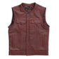 Hunt Club Ox Blood Leather Vest – Bold & Timeless