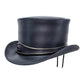El Dorado Eye band Steampunk Black Leather Top hat Biker Gothic Hat