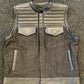 Leather vest Black vest Black Leather vest Denim Vest Florida leather Men's Vest Biker Rider Motorcycle Vest Men's Waistcoat