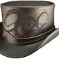 TOP Hat Octopus Engraved El Darado Eye band Biker Hat New With Tags Steampunk