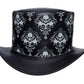 Top Hat Leather Black Top Hat Steampunk Hat Gothic hat Victorian Hat Biker Hat Halloween Hat Halloween Costumes Halloween gifts Leather Hat