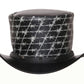 Top Hat Razor Wire Leather Top hat Spikes,Steampunk Top Hat,Gothic Top hat,Custom Leather Hat