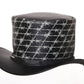 Top Hat Razor Wire Leather Top hat Spikes,Steampunk Top Hat,Gothic Top hat,Custom Leather Hat