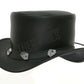 Top Hat-Playing Cards Leather hat,Leather Top Hat, Gothic Top Hat, Mens Top Hat, Steampunk Top Hat, Custom Top Hat