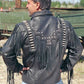 Men's Traditional Western cowboy Leather Jacket coat With Fringes Bone and Beads / Bones & Braids Fringes Leather Jacket