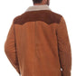 Men's Western Jean Jacket - Aztec Trim Suede Jacket - Brown Rode Country Side Cowboy Leather Jacket Country Side Style