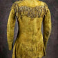 Men's Native American Handmade Rare Buckskin Leather Jacket Coat War Shirt Brand New Western Jacket