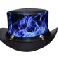 Top Hat Leather Black Top Hat Steampunk Hat Gothic hat Victorian Hat Biker Hat Halloween Hat Halloween Costumes Halloween gifts