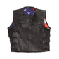 Hand Made Swat USA Straight Quilted Biker Rider Leather MC Mens Motorcycle Vest