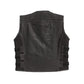 Hand Made Swat USA Straight Quilted Biker Rider Leather MC Mens Motorcycle Vest