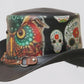 Steampunk Owl Crazy Skull Ring Band Leather Top Hat Wisdom