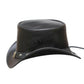 Skull and Studd Band Real Leather Steampunk Top Hat Motorcycle Rider Biker