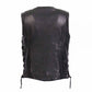 HOT LEATHERS LADIES SUGAR SKULL LINED VEST WITH CONCEALED CARRY POCKETS