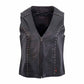 HOT LEATHERS LADIES LEATHER VEST V-NECK