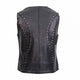 HOT LEATHERS LADIES LEATHER VEST V-NECK