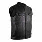 BIKER MOTORCYCLE JEANS LEATHER VEST MADE OF GENUINE LEATHER