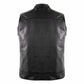 BIKER MOTORCYCLE JEANS LEATHER VEST MADE OF GENUINE LEATHER
