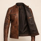 The Ironclad Vintage Distressed Leather Moto Jacket