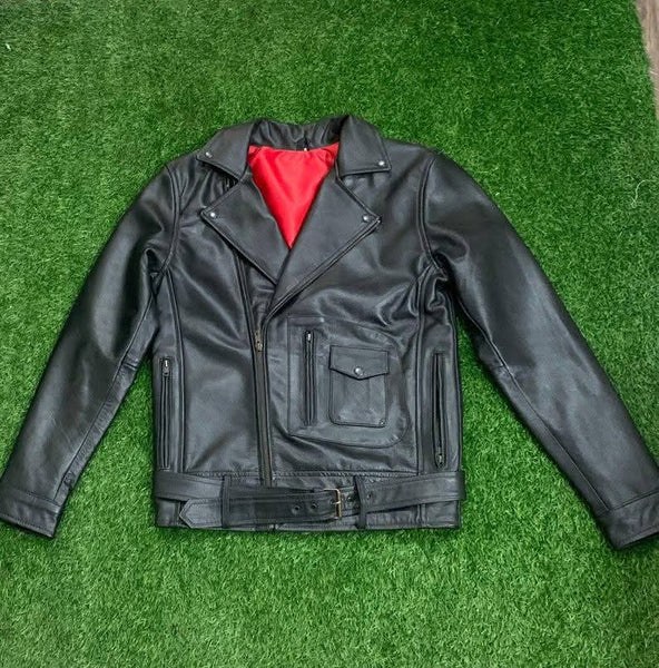 The Classic Black Biker Jacket - Asymmetrical Zip Rider – Wild