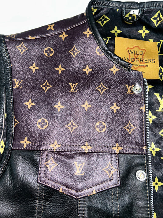 LV Hunt Club Motorcycle Leather Vest