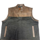 Leather Vest Brown Leather Vest Denim Black Vest Hunt Man Biker Vest Motorcycle Vest Rider Classic Vest Brown Waistcoat Motorcycle