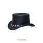 Black Skull Band Handmade Steampunk Biker Top Hat