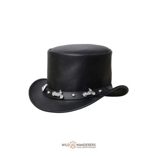 Road Warrior Handmade Biker Steampunk Top Hat