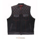 Rugged Black Denim & Leather Paisley Diamond Vest – Wild Wanderers