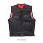 Bold & Customizable Red Bandana Biker Vest