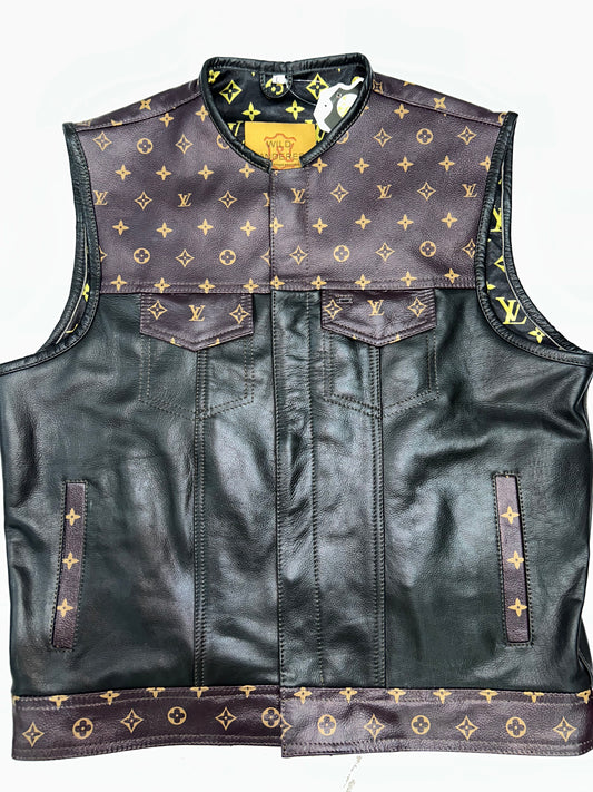 LV Hunt Club Motorcycle Leather Vest