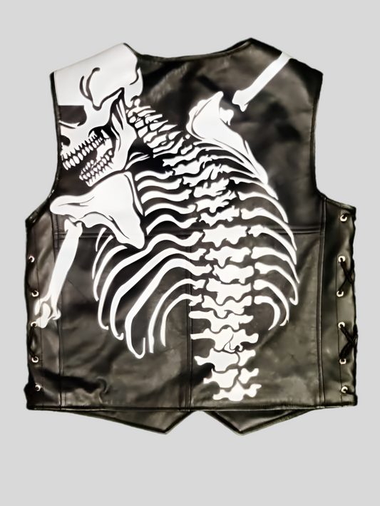 Shadow Weaver Black Leather Vest.