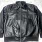 Classic Black Sheepskin Bomber Jacket