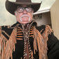 Leather jacket Men's Traditional Native Black & Brown Classic Suede Leather Jacket Braided Fringes Country Side Red Indian Western Wear