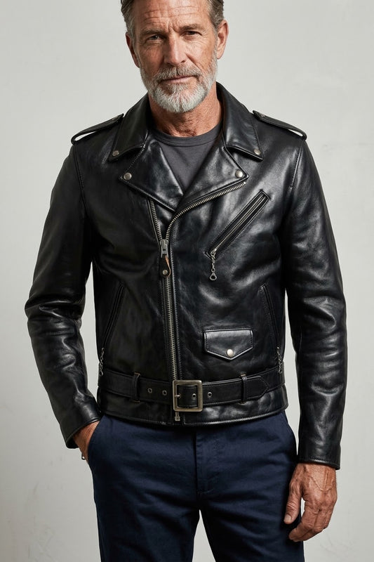The Rebel Leather Biker Jacket
