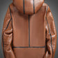 Outlaw Hooded Leather Shearling Jacket