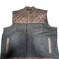 Distressed Brown Hunt Club Biker Canvas Vest